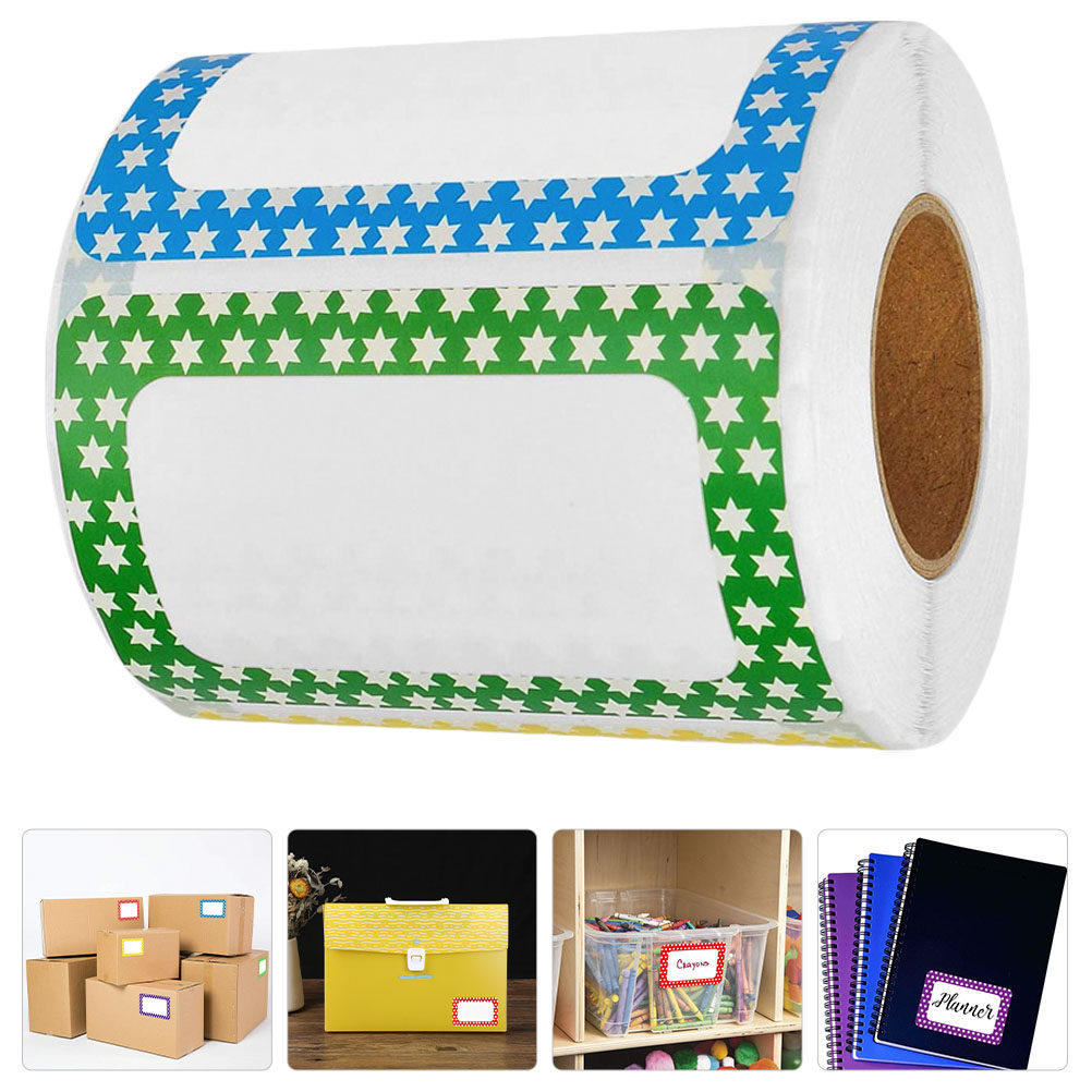 Sticker Label Roll - Пустые сортировочные наклейки-теги, 1 рулон, цветные