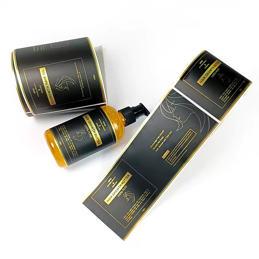 Sticker Label Roll - Роскошная виниловая этикетка из золотой фольги