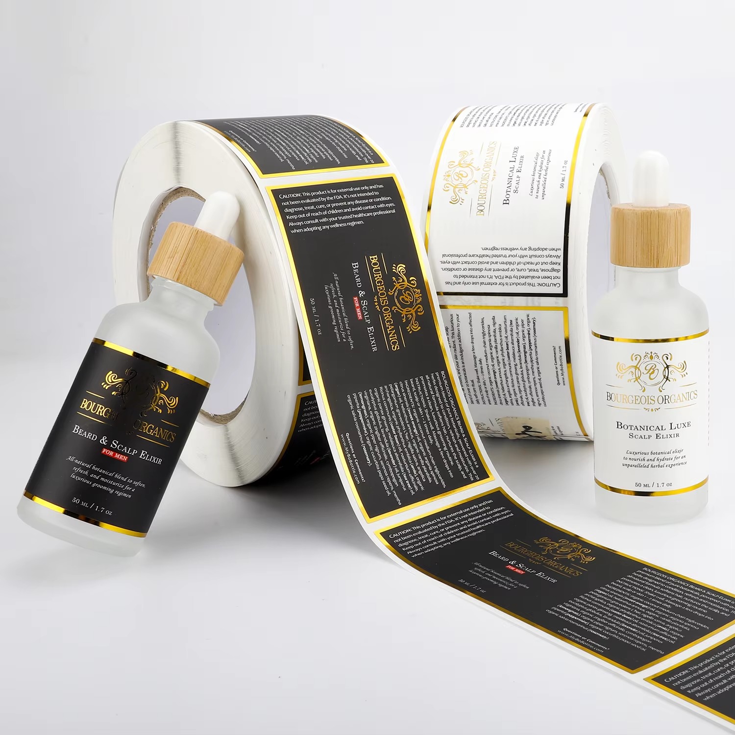 Sticker Label Roll - Пользовательский водонепроницаемый | Белая виниловая этикетка