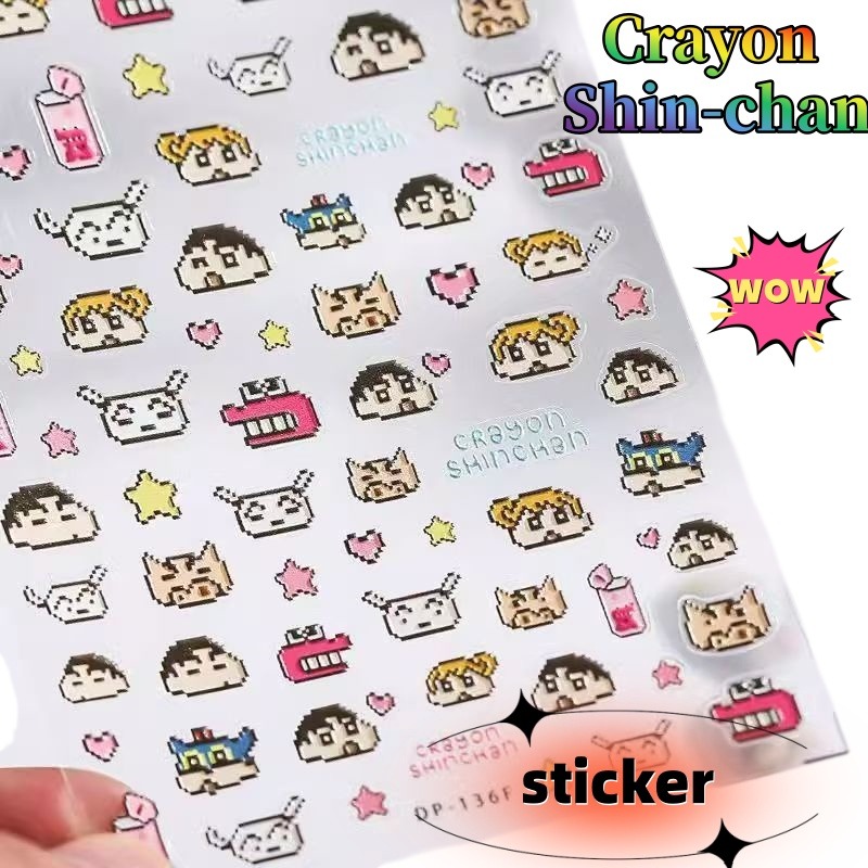 Memo Pad Sticky - Креативные бумажные наклейки Crayon Shin-chan Guka,