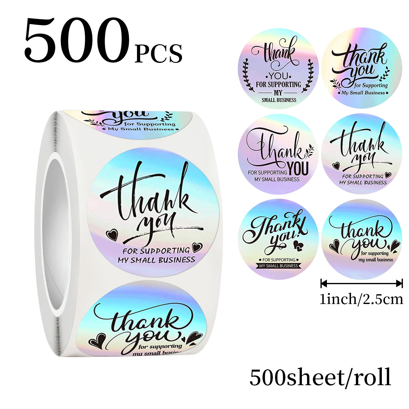 JCAC 500 шт./рулон, 1 дюйм, го – обзор и цена Sticker Label Roll