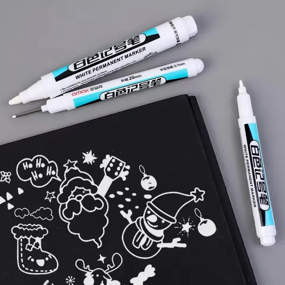 Маркеры-краски белые перманент – обзор и цена Stationery Supply
