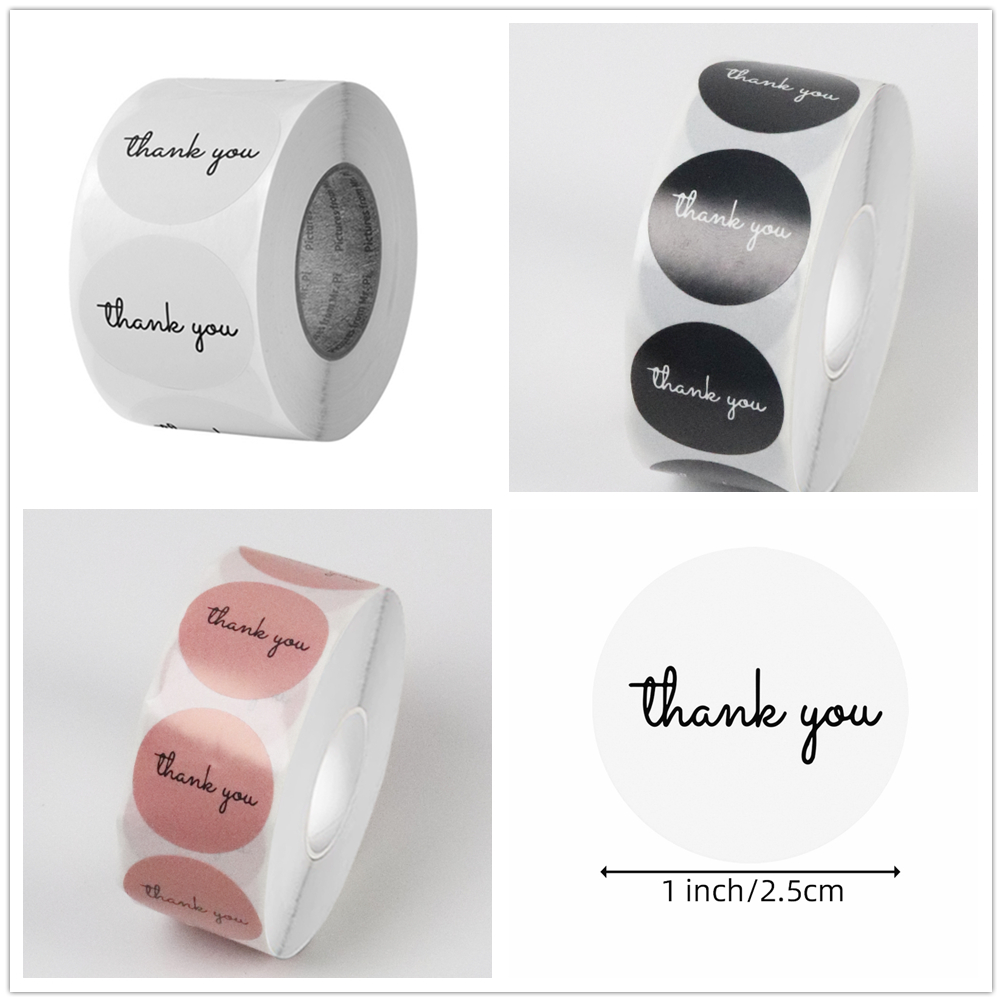 500 наклеек с благодарностью,  – обзор и цена Sticker Label Roll