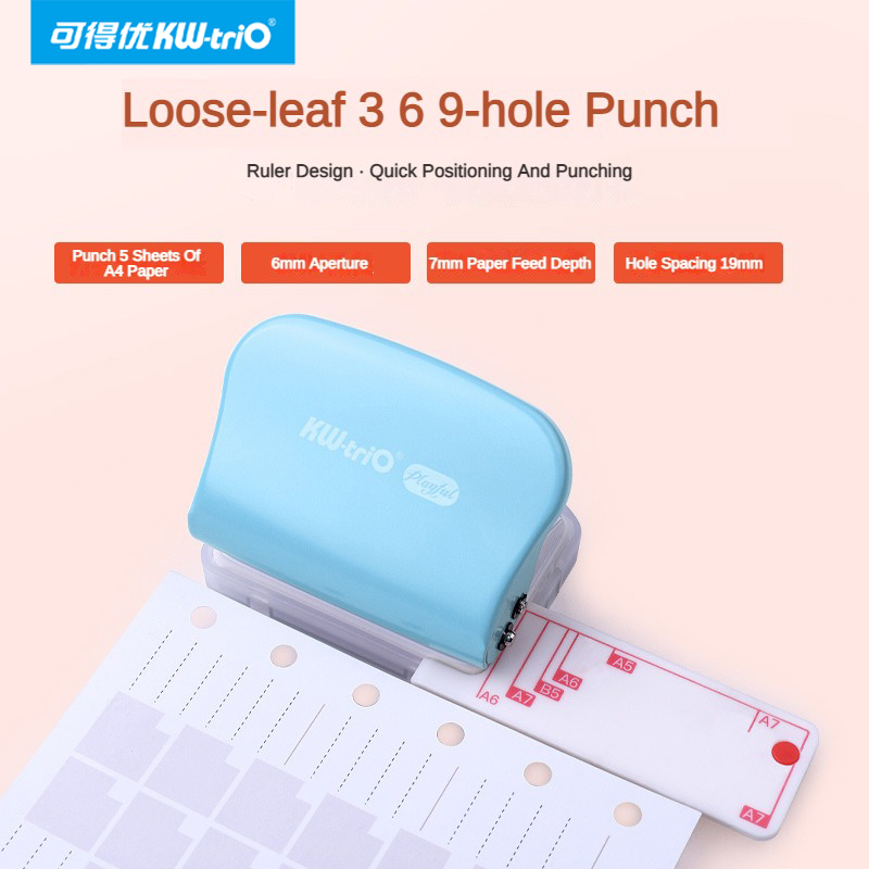 KW-Trio A5 B5 A6 3 отверстия 6 – обзор и цена Paper Punch 3 Hole