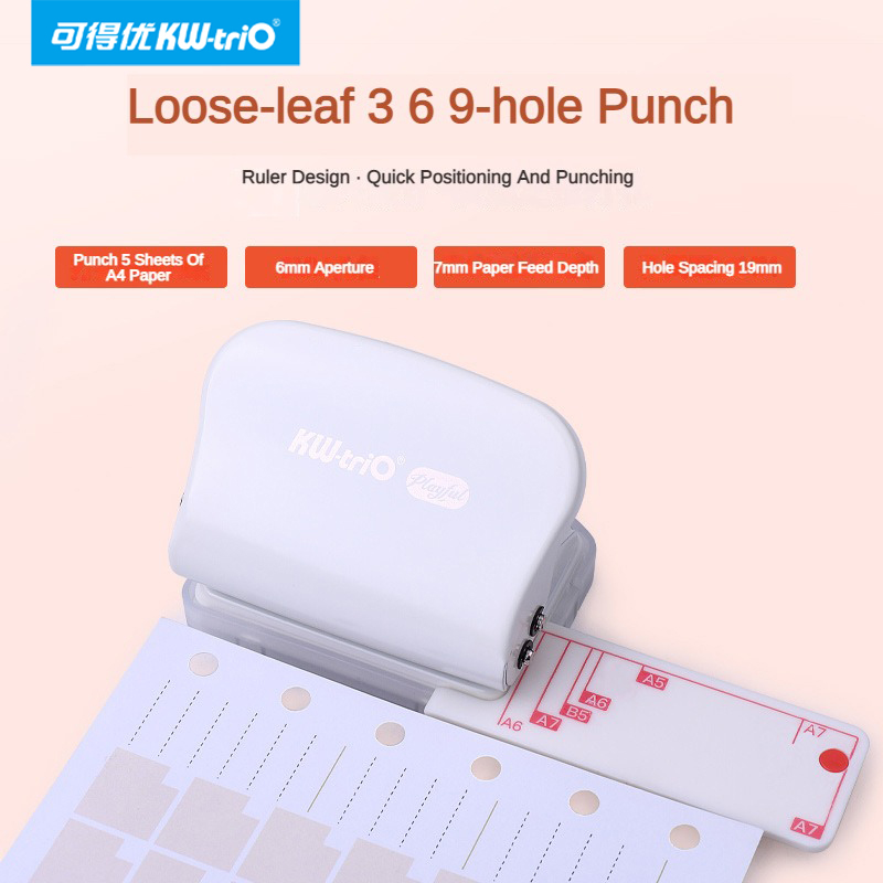 KW-Trio A5 B5 A6 3 отверстия 6 – обзор и цена Paper Punch 3 Hole