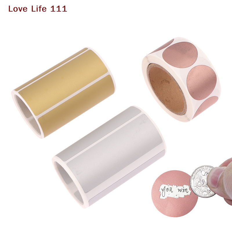 Новые 300 шт./рулон, скретч-на – обзор и цена Sticker Label Roll